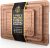 Deer & Oak 3-Piece Bamboo Chopping Board Set, Pre-Oiled Wooden Cutting Chopping Boards for Kitchens 33x24cm, 28x20cm, 22x15cm, with Side Handle and Grooves
