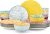 vancasso Selene Colorful Floral Plates and Bowls Set for 6, 24 Pieces Ceramics Dinner Sets Crockery Set with Dinner Plates/Dessert Plates/Pasta Bowls/Cereal Bowls, Mircowave & Dishwasher Safe