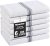 Moosfor 100% Organic Cotton Tea Towels Extra Large, Highly Absorbent Soft Dish Cloths, Lint Free Quick Drying kitchen Towel, Premium Dish Towels for Kitchen, Pack of 6, 38 x 64 cm, Grey