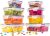 nuovva Airtight Food Storage Containers Set – Plastic Food Containers with Lids – Leak Proof Pantry & Kitchen Containers – Meal Prep Sets with Lid – 16pcs (8 Containers + 8 Lids)