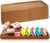 WOPPLXY 6 PCS Acacia Wooden Serving Platter Tray – 28 x 10CM Rectangle Wood Serving Boards for Food, Appetizer, Decor