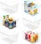 Vtopmart 6 Pack (28.6 x 15.2x 19.1 cm) Clear Plastic Storage Boxes, Kitchen Pantry Cupboard Organizers, Fridge Organizers, Bathroom Storage Box with Handle Large