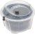 Chef Aid Clear Plastic Salad Spinner & Vegetable Dryer, 4.4 Litre Capacity, Easy Spin Mechanism, 24.5cm x 16cm
