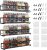 Priksia Spice Rack 4 Pack Spice Rack Wall Mounted Organizer with Adhesive Stickers & Screws for kitchen condiments
