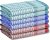 A & B TRADERS Wonderdry Tea Towels Kitchen Mix Pack of 6, Cotton Absorbent Long Lasting Catering Bar Dish Towel (Mix Pack of 6)