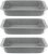 Salter Marble 3-Piece Roasting Tray Set – Set of 3 Non-Stick 36 cm Meat Roasters, Durable Carbon Steel, Oven Safe to 220°C, Easy to Clean, Long-Lasting, Brownie Baking Tin, Grey