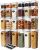 KICHLY Airtight Food Storage Containers With Lids (24 Pack) – Pantry Organizers and Storage – BPA-Free Pantry Storage Or Kitchen Storage Containers – Ideal for Cereal, Flour, Sugar & More